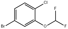 4-bromo-1-chloro-2-(difluoromethoxy)benzene, 1000575-20-1, 结构式