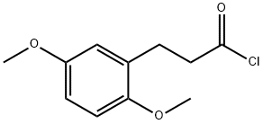 Benzenepropanoyl chloride, 2,5-dimethoxy- Structure