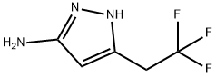 1H-PYRAZOL-3-AMINE, 5-(2,2,2-TRIFLUOROETHYL)- Struktur