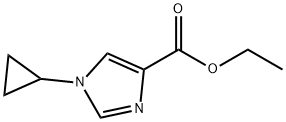 ETHYL 1-CYCLOPROPYL-1H-IMIDAZOLE-4-CARBOXYLATE Structure