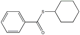 Benzenecarbothioic acid, S-cyclohexyl ester Structure