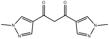 1,3-双(1-甲基-1H-吡唑-4-基)丙烷-1,3-二酮,1006327-32-7,结构式