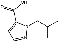 1-(2-甲基丙基)-1H-吡唑-5-羧酸 结构式