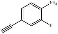 4-アミノ-3-フルオロフェニルアセチレン 化学構造式