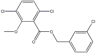 Benzoic acid,3,6-dichloro-2-methoxy-, (3-chlorophenyl)methyl ester Struktur