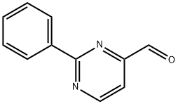 2-phenylpyrimidine-4-carbaldehyde 化学構造式