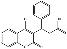 2H-1-Benzopyran-2-one,4-hydroxy-3-(3-hydroxy-1-phenyl-3-buten-1-yl)- Structure