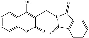 2-(4-Hydroxy-2-oxo-2H-chromen-3-ylmethyl)-isoindole-1,3-dione Structure
