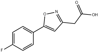 [5-(4-fluorophenyl)isoxazol-3-yl]acetic acid Structure