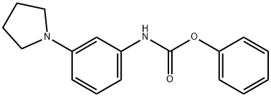 phenyl N-(3-pyrrolidin-1-ylphenyl)carbamate Struktur