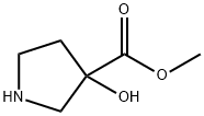 3-Hydroxy-pyrrolidine-3-carboxylic acid methyl ester 结构式