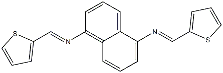 N,N'-bis(2-thienylmethylene)-1,5-naphthalenediamine Structure