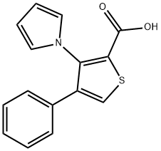 4-Phenyl-3-pyrrol-1-yl-thiophene-2-carboxylic acid Structure