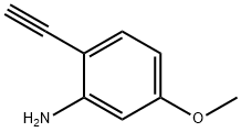 2-乙炔基-5-甲氧基苯胺 结构式