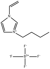 1-乙烯基-3-丁基咪唑四氟硼酸盐,1033461-43-6,结构式