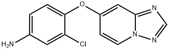 4-([1,2,4]三唑并[1,5-A]吡啶-7-基氧基)-3-氯苯胺, 1033810-73-9, 结构式