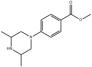 4-(3,5-二甲基哌嗪-1-基)苯甲酸甲酯,1035271-00-1,结构式