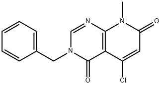 3-Benzyl-5-chloro-8-methyl-3H,8H-pyrido[2,3-d]pyrimidine-4,7-dione Structure