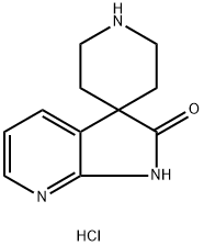 spiro[piperidine-4,3'-pyrrolo[2,3-b]pyridin]-2'(1'H)-one hydrochloride Struktur