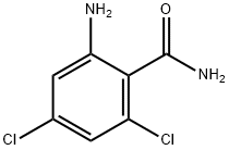 2-氨基-4,6-二氯苯甲酰胺, 1044872-57-2, 结构式