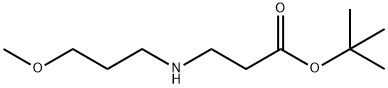 tert-butyl 3-[(3-methoxypropyl)amino]propanoate Struktur