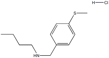 butyl({[4-(methylsulfanyl)phenyl]methyl})amine hydrochloride Struktur