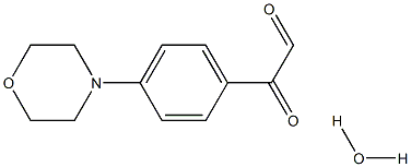 4-MORPHOLINOPHENYLGLYOXAL HYDRATE Struktur