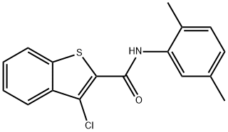 3-chloro-N-(2,5-dimethylphenyl)benzo[b]thiophene-2-carboxamide Structure