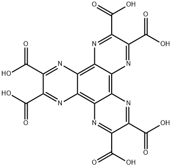 1,4,5,8,9,12-hexaazatriphenylenehexacarboxylic acid Struktur