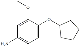 Benzenamine,4-(cyclopentyloxy)-3-methoxy- Structure