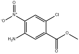 5-Amino-2-chloro-4-nitro-benzoic acid methyl ester 化学構造式