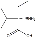 (S)-2-amino-2-ethyl-3-methylbutanoic acid Struktur