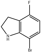 7-BROMO-4-FLUOROINDOLINE Struktur