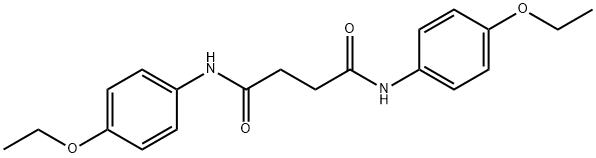 N,N'-bis(4-ethoxyphenyl)succinamide 结构式
