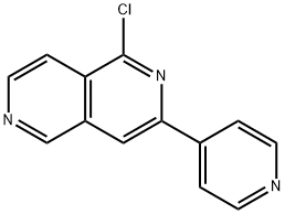 1-CHLORO-3-(PYRIDIN-4-YL)-2,6-NAPHTHYRIDINE Struktur