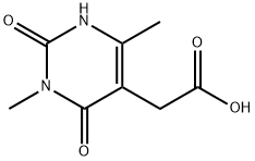 2-(3,6-二甲基-2,4-二氧代-1,2,3,4-四氢嘧啶-5-基)乙酸 结构式