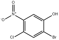 2-溴-4-氯-5-硝基苯酚,1073437-11-2,结构式