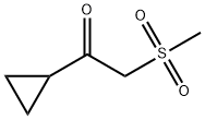 1-Cyclopropyl-2-methanesulfonyl-ethanone Structure