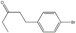 1-(4-bromophenyl)pentan-3-one Struktur