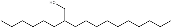2-ヘキシルドデカン-1-オール 化学構造式