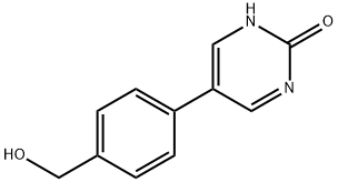 5-(4-(HYDROXYMETHYL)PHENYL)PYRIMIDIN-2-OL Struktur
