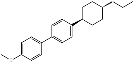 1,1'-Biphenyl, 4-methoxy-4'-(trans-4-propylcyclohexyl)- Struktur