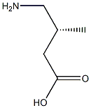 Butanoic acid, 4-amino-3-methyl-, (R)- Struktur