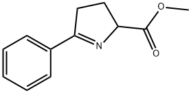 甲基 5-苯基-3,4-二氢-2H-吡咯-2-甲酸基酯,111836-35-2,结构式