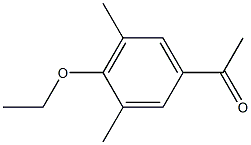 1-(4-ethoxy-3,5-dimethylphenyl)ethanone 化学構造式