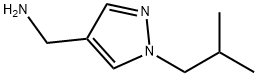 (1-isobutyl-1H-pyrazol-4-yl)methylamine Structure