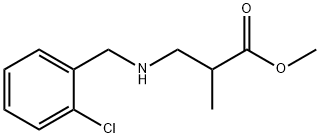 methyl 3-{[(2-chlorophenyl)methyl]amino}-2-methylpropanoate Structure
