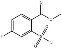 2-Chlorosulfonyl-4-fluoro-benzoic acid methyl ester Structure