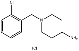 1-(2-chlorobenzyl)piperidin-4-amine hydrochloride Structure