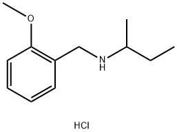 (butan-2-yl)[(2-methoxyphenyl)methyl]amine hydrochloride Struktur